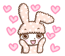 Cute rabbit of Chinese. sticker #10031115