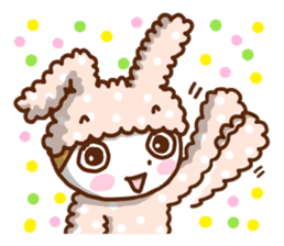 Cute rabbit of Chinese. sticker #10031117