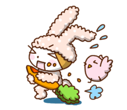 Cute rabbit of Chinese. sticker #10031118