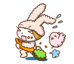 Cute rabbit of Chinese. sticker #10031118
