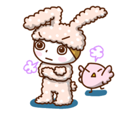 Cute rabbit of Chinese. sticker #10031120