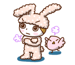 Cute rabbit of Chinese. sticker #10031120