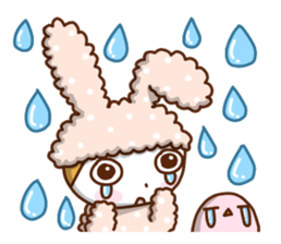 Cute rabbit of Chinese. sticker #10031123