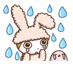 Cute rabbit of Chinese. sticker #10031123