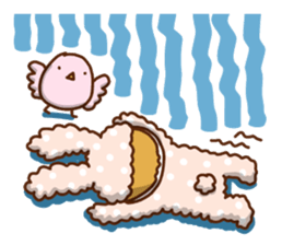 Cute rabbit of Chinese. sticker #10031126