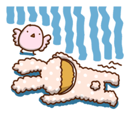 Cute rabbit of Chinese. sticker #10031126