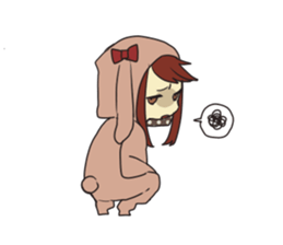 kigurumi girl! sticker #10031509