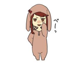 kigurumi girl! sticker #10031512