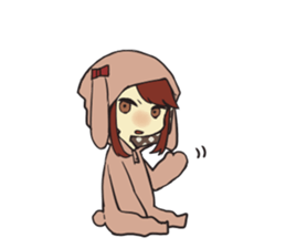 kigurumi girl! sticker #10031524
