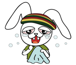 reggae's  red eye rabbit sticker #10031771