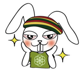 reggae's  red eye rabbit sticker #10031799