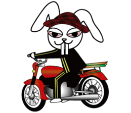 reggae's  red eye rabbit sticker #10031801