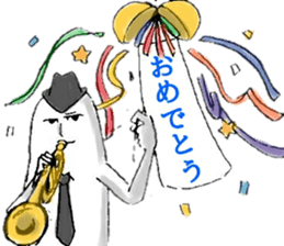 JAZZ MAN again sticker #10031849