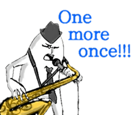 JAZZ MAN again sticker #10031884