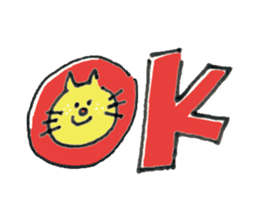 Yellow cat Nekosuke and Pink cat Momoko sticker #10032134
