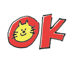 Yellow cat Nekosuke and Pink cat Momoko sticker #10032134
