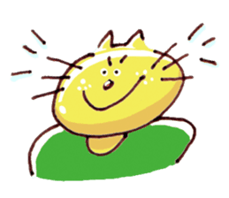 Yellow cat Nekosuke and Pink cat Momoko sticker #10032140