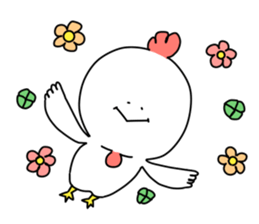 It's a chicken. sticker #10032415