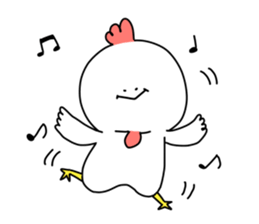 It's a chicken. sticker #10032427