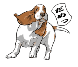 Basset hound 6 sticker #10032508