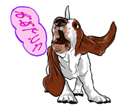 Basset hound 6 sticker #10032509