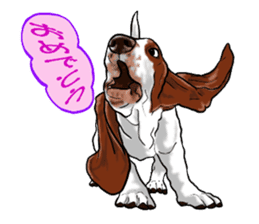 Basset hound 6 sticker #10032509