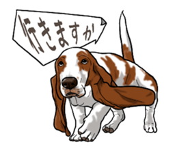 Basset hound 6 sticker #10032512