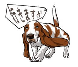 Basset hound 6 sticker #10032512