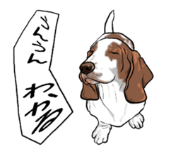 Basset hound 6 sticker #10032514