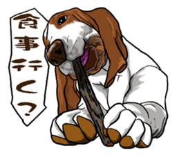 Basset hound 6 sticker #10032522