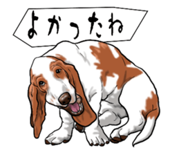Basset hound 6 sticker #10032526