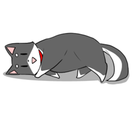 Fun black Shiba sticker #10032662