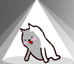 Cat that extends sticker #10033476