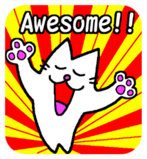 NEO white lucky cat sticker #10033595