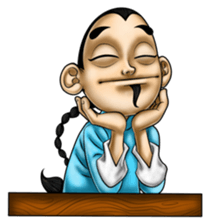 Master Fu Learns Manner sticker #10033678