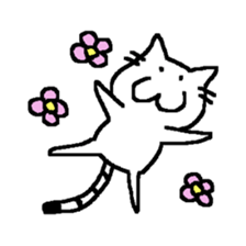 Deadpan cat's stamp sticker #10033852