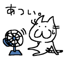 Deadpan cat's stamp sticker #10033858