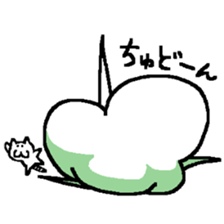 Deadpan cat's stamp sticker #10033886