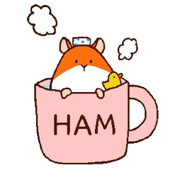Very cute hamster stickers