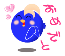 Aoi-TORI to Tamago-OBAKE sticker #10034665