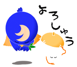 Aoi-TORI to Tamago-OBAKE sticker #10034671