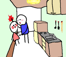 Love birds are in the room. sticker #10034775