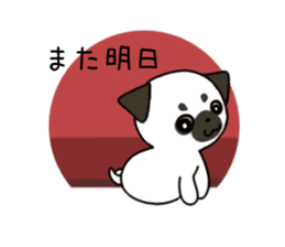 ShiroPug(White pug) sticker #10035856