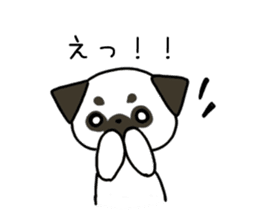 ShiroPug(White pug) sticker #10035873