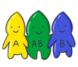 Blood Group (A, B, AB, O) 01 sticker #10035998