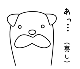 charming pug sticker sticker #10036319