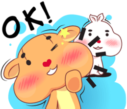 Love Love bear&bunny (Eng) sticker #10036369