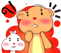 Love Love bear&bunny (Eng) sticker #10036373
