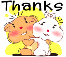 Love Love bear&bunny (Eng) sticker #10036374