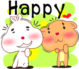 Love Love bear&bunny (Eng) sticker #10036376
